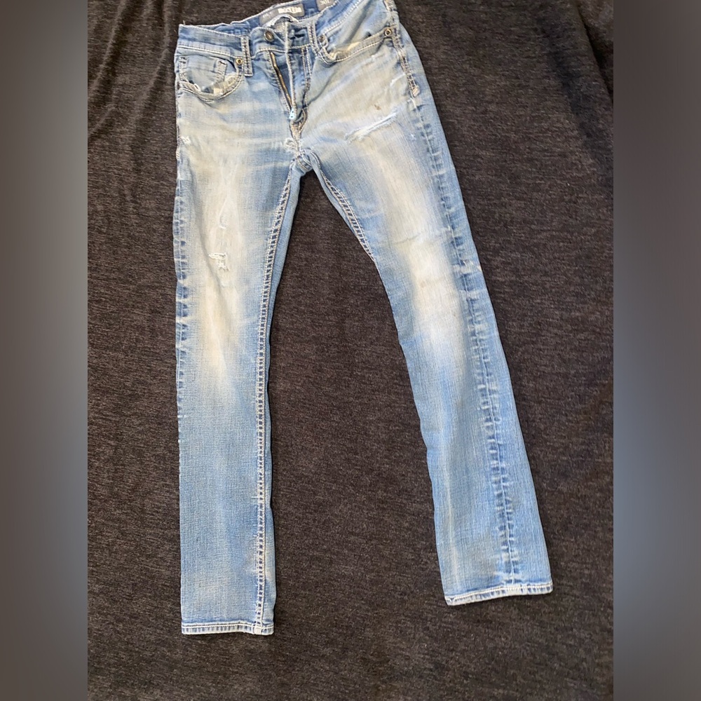 BKE Men's Faded Blue Jeans